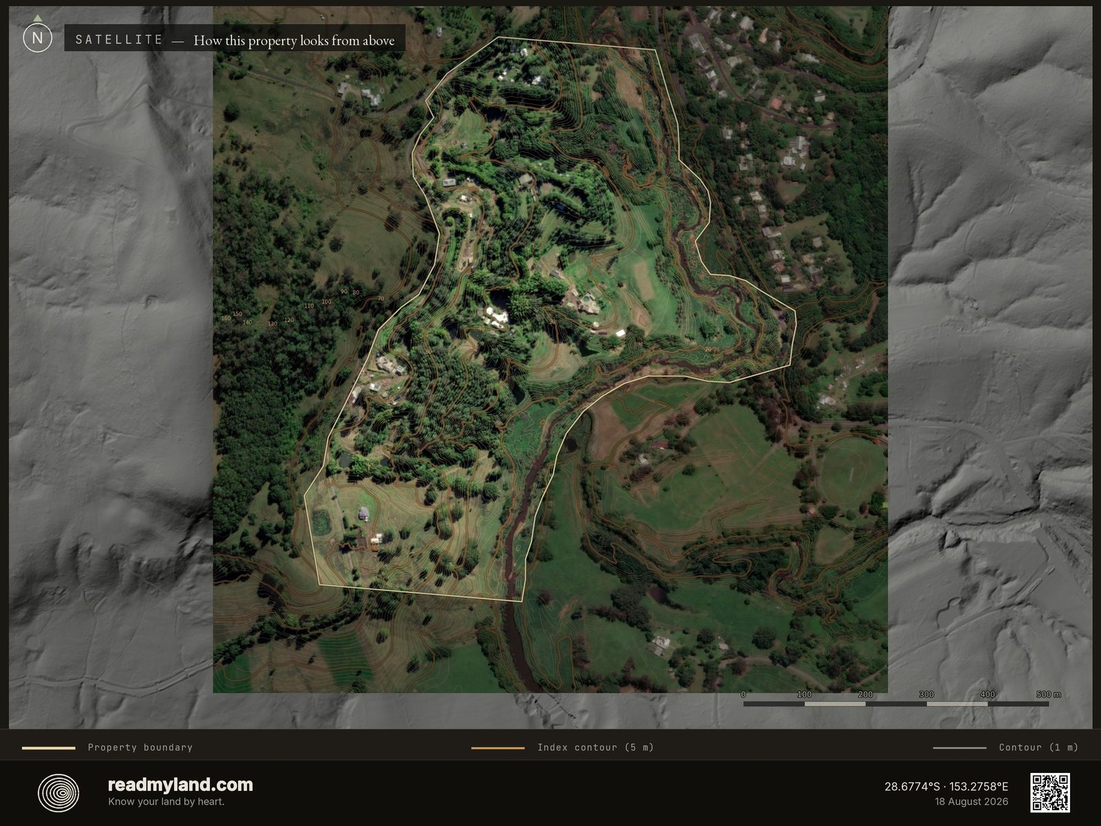 Satellite view of Zaytuna Farm, The Channon, NSW